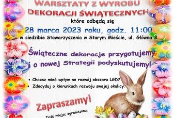WARSZTATY WIELKANOCNE DLA SENIORÓW Z OBSZARU LGD